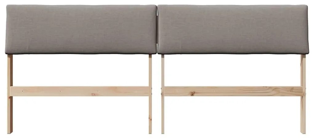 Kárpitozott fejtámla Tópszínű 180 cm Tömör fenyőfa