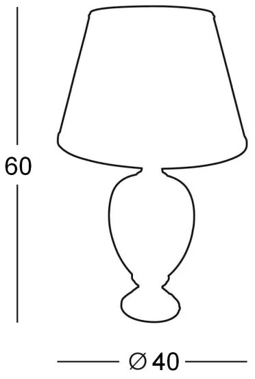 Kolarz 0094.70 - Asztali lámpa DAMASCO 1xE27/100W/230V