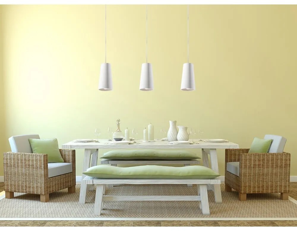 Armica fehér kerámia függőlámpa - Nice Lamps