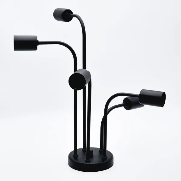 Felületre szerelhető csillár  TRINITY 5xE27/15W/230V fekete