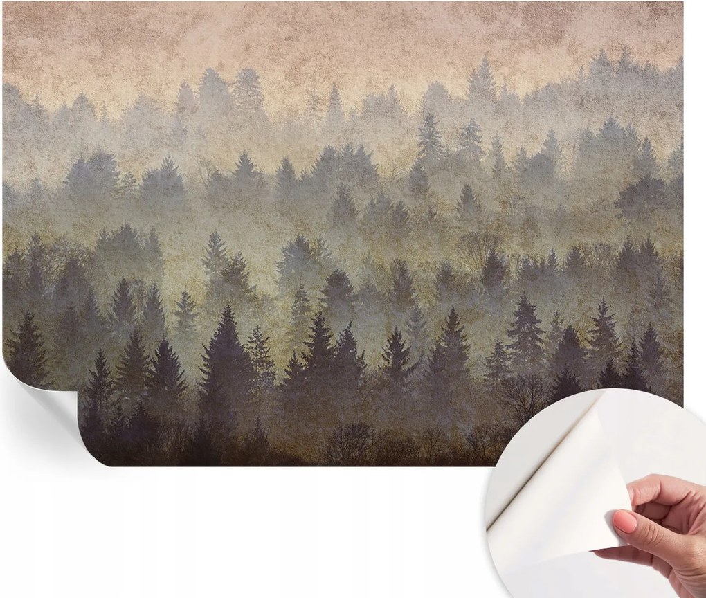 Fotótapéta Dekoratív Fali Tapéta Képekkel Erdei köd 152x104