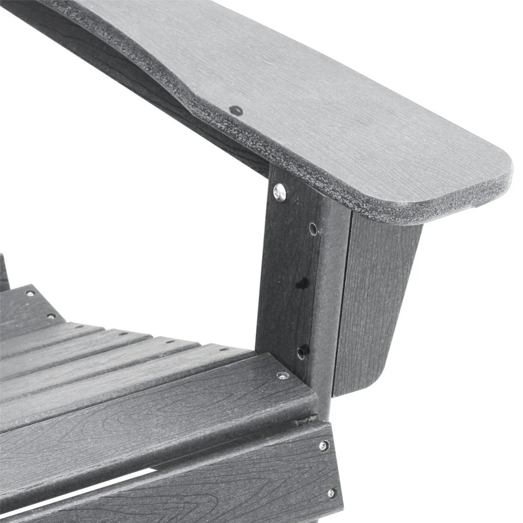Adirondack szék Világosszürke 74x82x91 cm HDPE