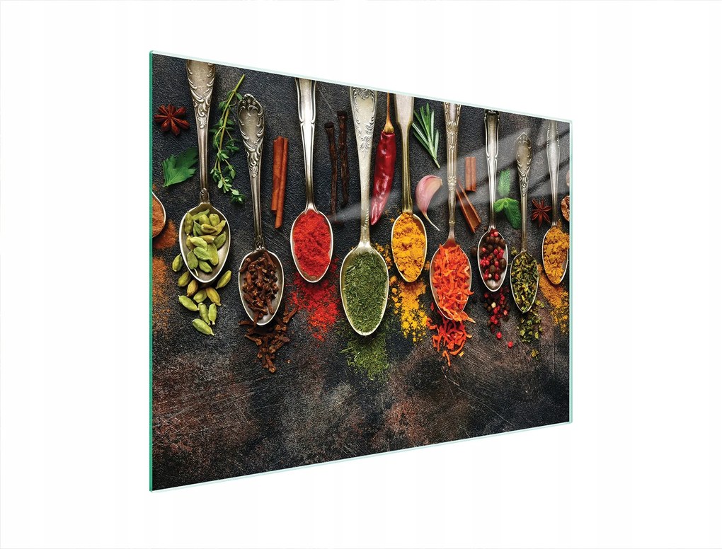 Üveg Vágódeszka 40x30 Fűszerek Edzett Üveg