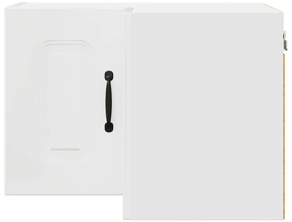 Fali konyhaszekrény Magas Fényű Fehér 57 x 57 x 40 cm Faanyag