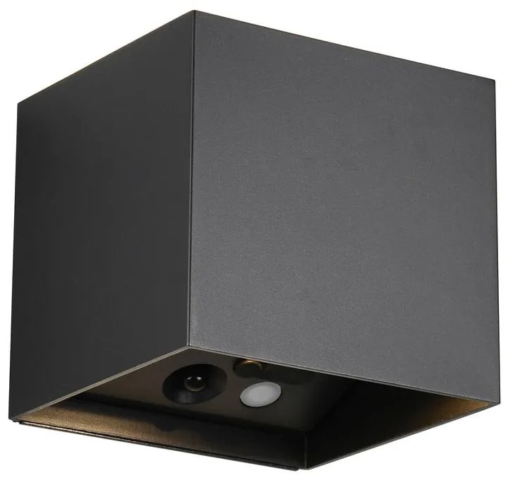 USB LED fali kültéri lámpa mozgásérzékelővel (magasság 10 cm) Genie – Trio