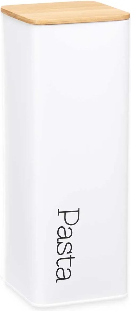 Spagetti Konyhai Tésztatartó Fém Doboz fehér 26,5 cm