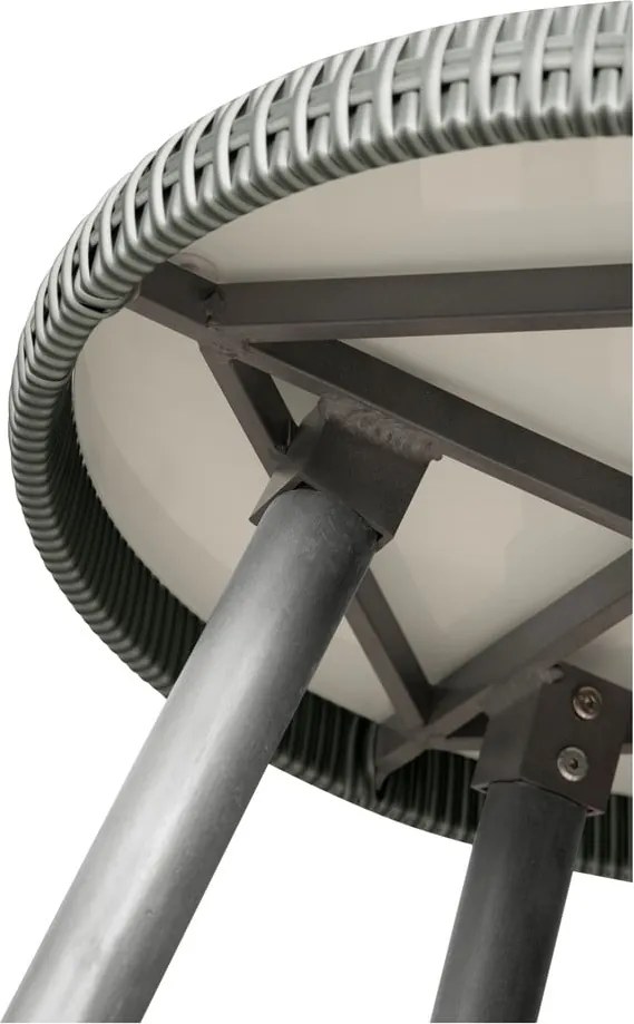 Világosszürke kerti lounge szett Bistro – Unique Furniture