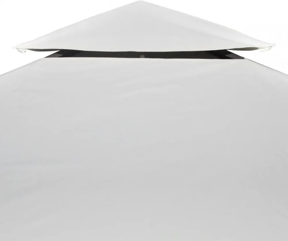 krémfehér csere pavilon ponyvatető 310 g / m² 3 x 4 m