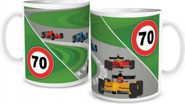 Születésnapi Bögre 70 Éves Autók F1