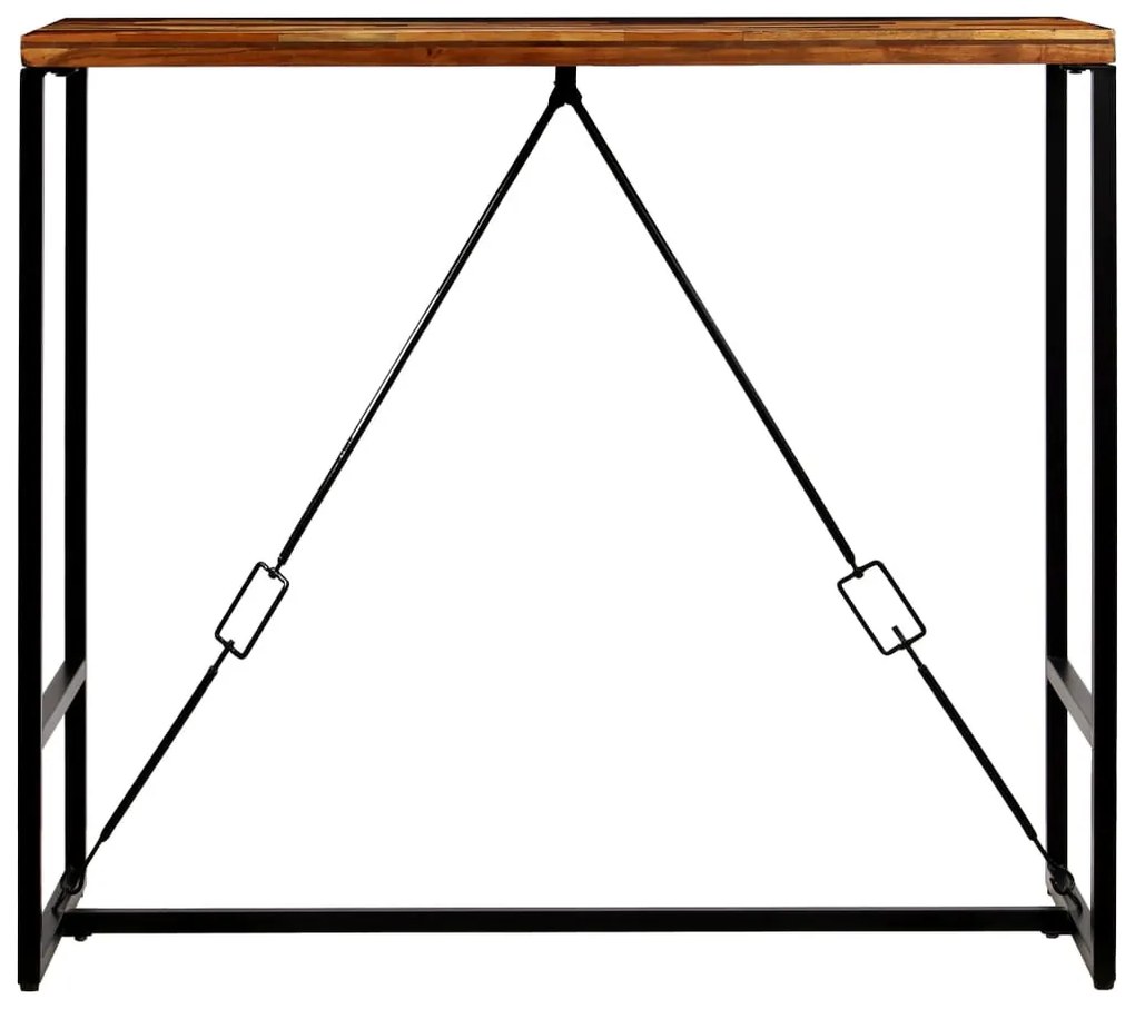 Újrahasznosított tömör fa bárasztal 120 x 60 x 106 cm