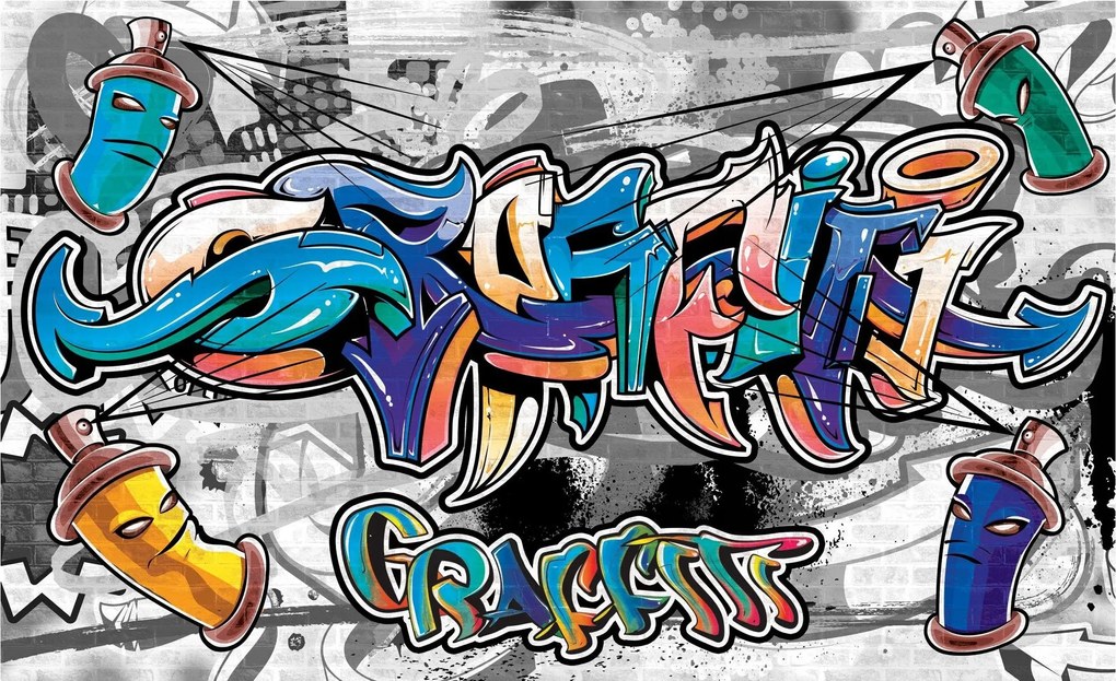 Fotótapéta Graffiti Street Art Urban 312x219 Energia Városok Ifjúság +ragasztó