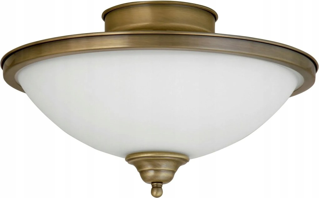 Rabalux Elisett mennyezeti lámpa 2xE14 bronz, átmérő 43 cm, fém/üveg