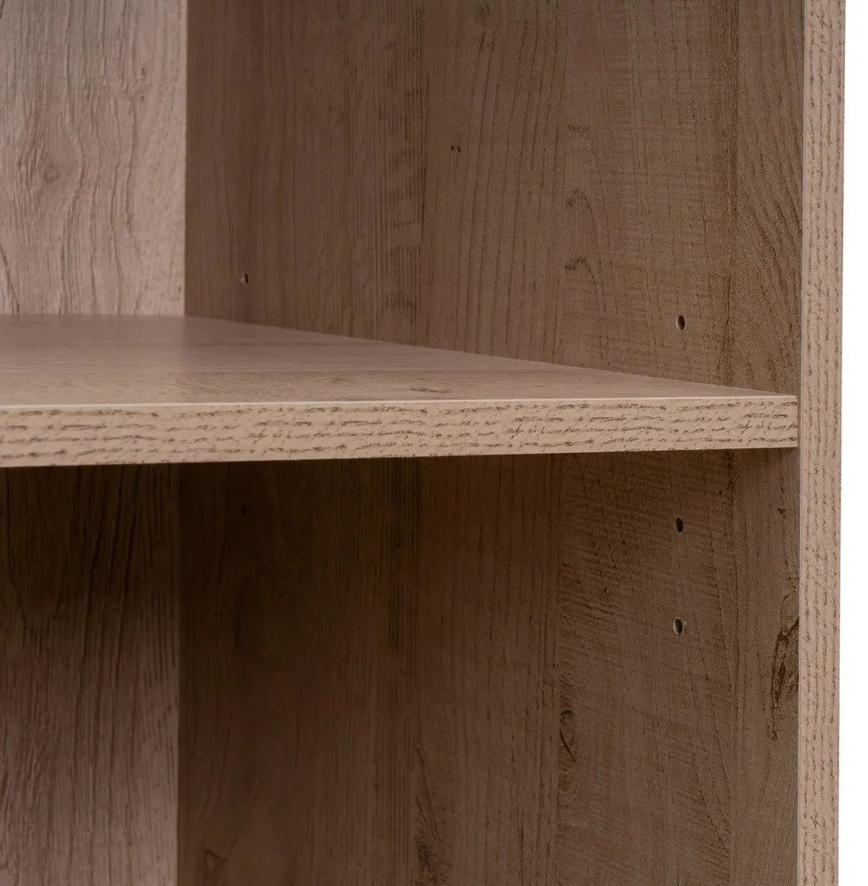 Natúr színű nyitott moduláris szekrény tölgyfa dekorral 60x180x45 cm Modular – Casa Selección