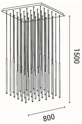 LED Csillár zsinóron LED/72W/230V 3000K