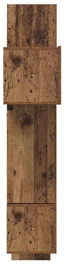 TV szekrény garnitúra 10 pcs Régi fa 30.5 x 30 x 90 cm Faanyag