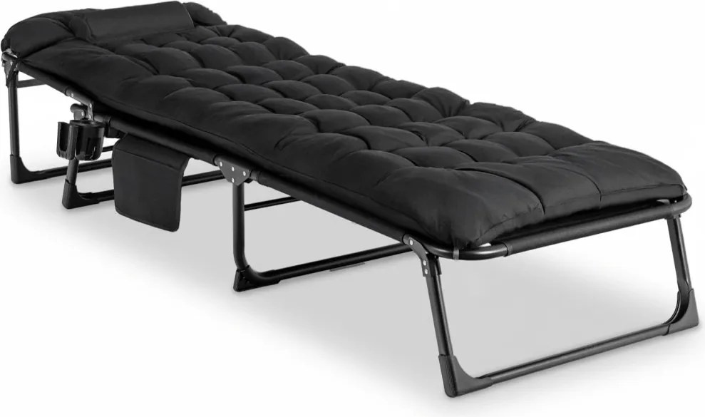 Kerti napozóágy fekete színben – SATURN