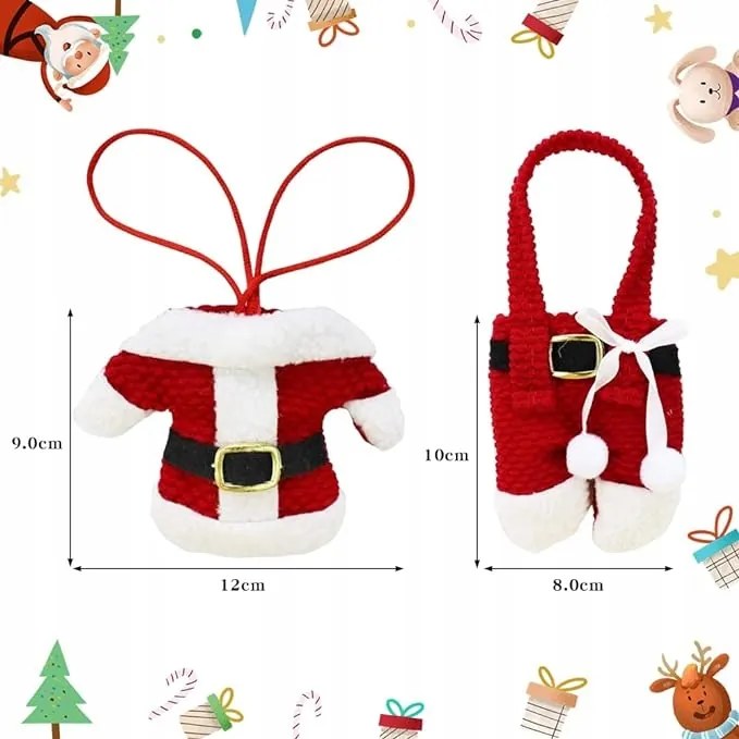 Karácsonyi szett 8 db-os Evőeszköztartó Dekoráció Karácsonyi dekoráció