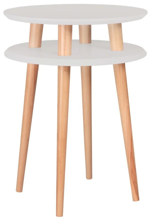 UFO világosszürke tárolóasztal, ⌀ 45 cm - Ragaba