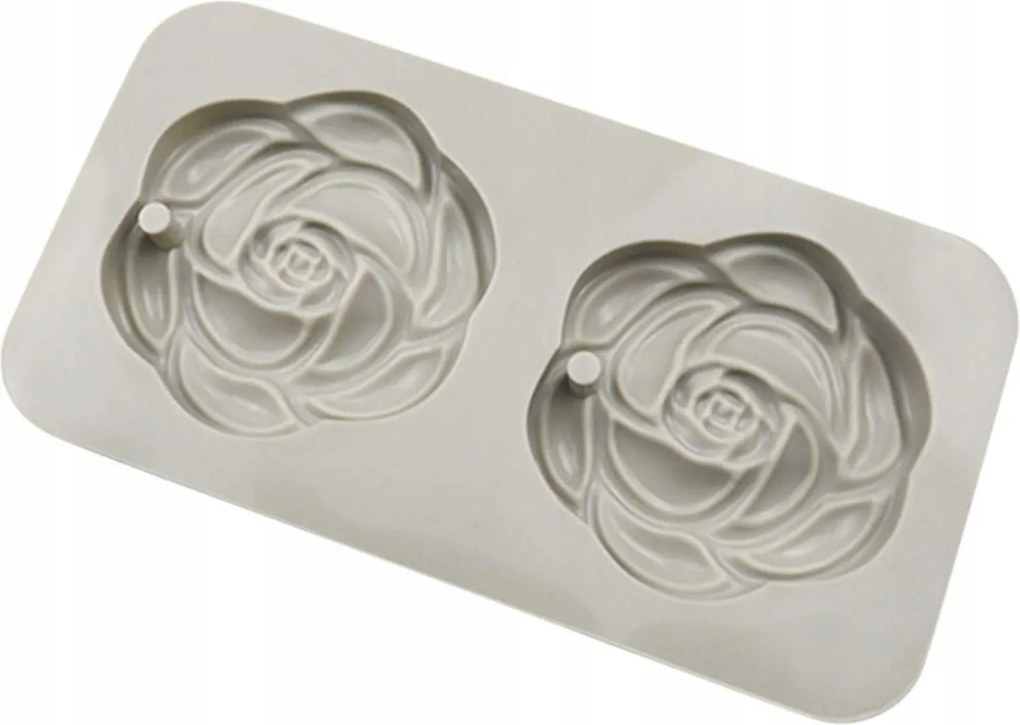 Szilikon öntőforma medálokhoz 2x Rózsa Viasz Táblák Gyanta MF-475