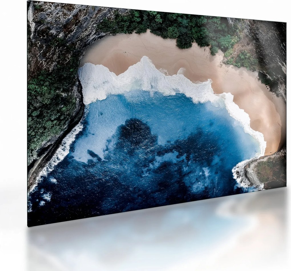 Nusa Penida strand, Indonézia képe (üvegen) (70x50 cm)