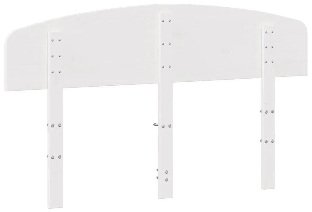 fehér tömör fenyőfa fejtámla 160 cm