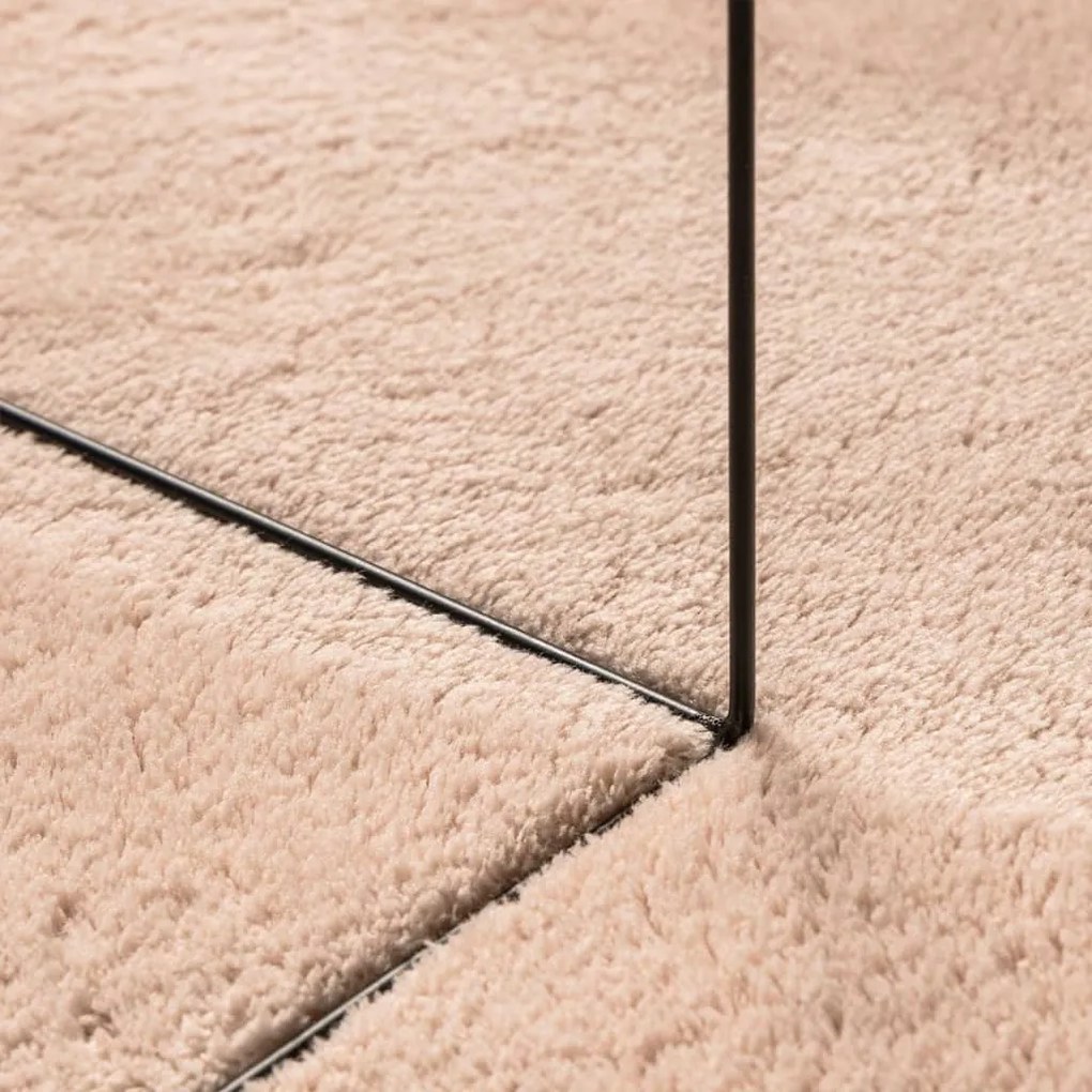 HUARTE púderszínű rövid szálú puha és mosható szőnyeg 80x200 cm