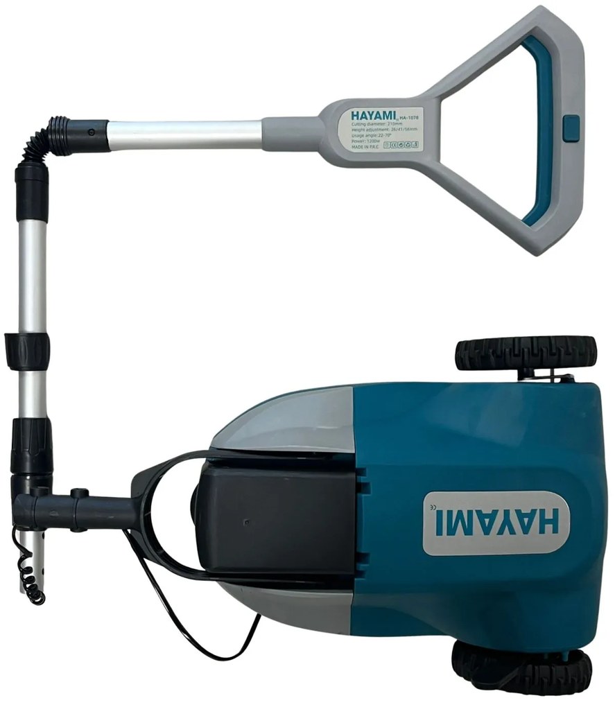 HAYAMI HA-1078 fűnyíró + 2x akkumulátor + tartozékok