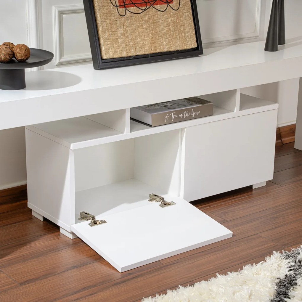 TV asztal Enclave Natural White