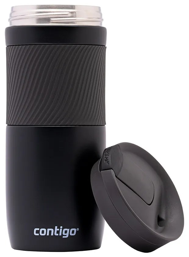 Contigo Byron 470 ml hőálló palack, matt fekete, 470 ml
