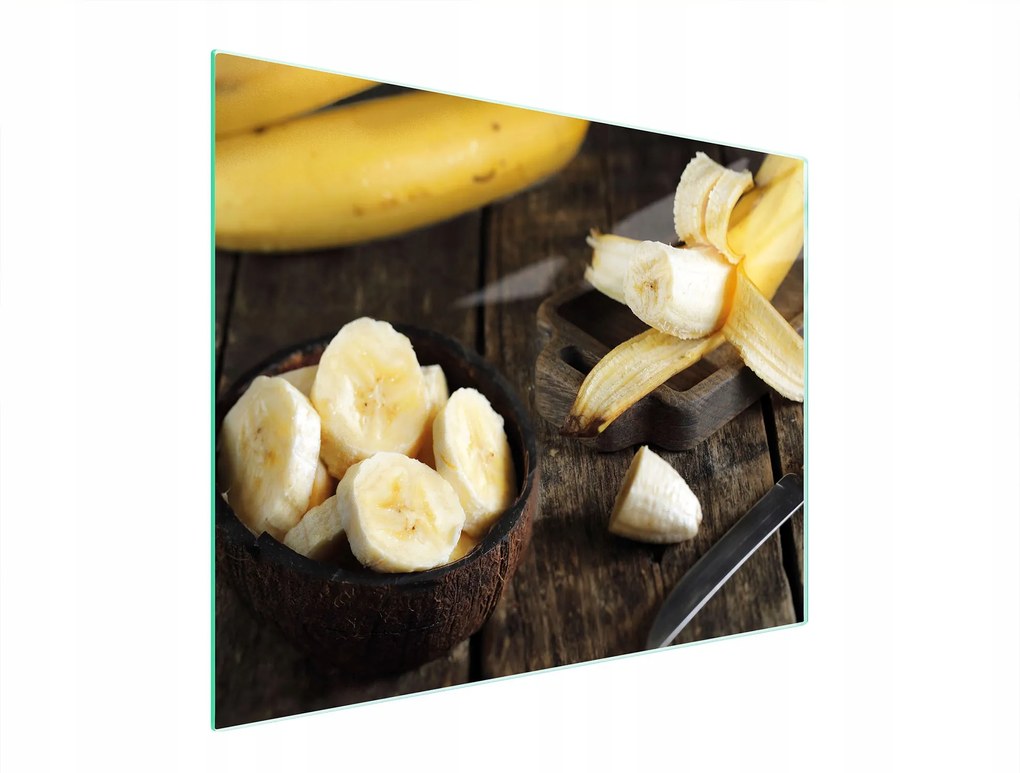 Üveg Vágódeszka 52x40 Banán Edzett Üveg