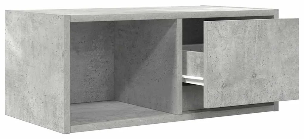 2 db betonszürke szerelt fa TV-szekrény 60x31x25,5 cm