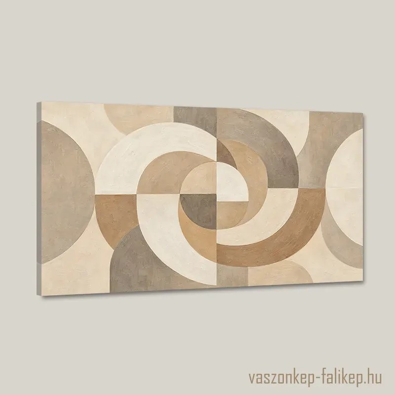 Csendes Ívek – Absztrakt Vászonkép | Prémium Nyomat 40x23 cm