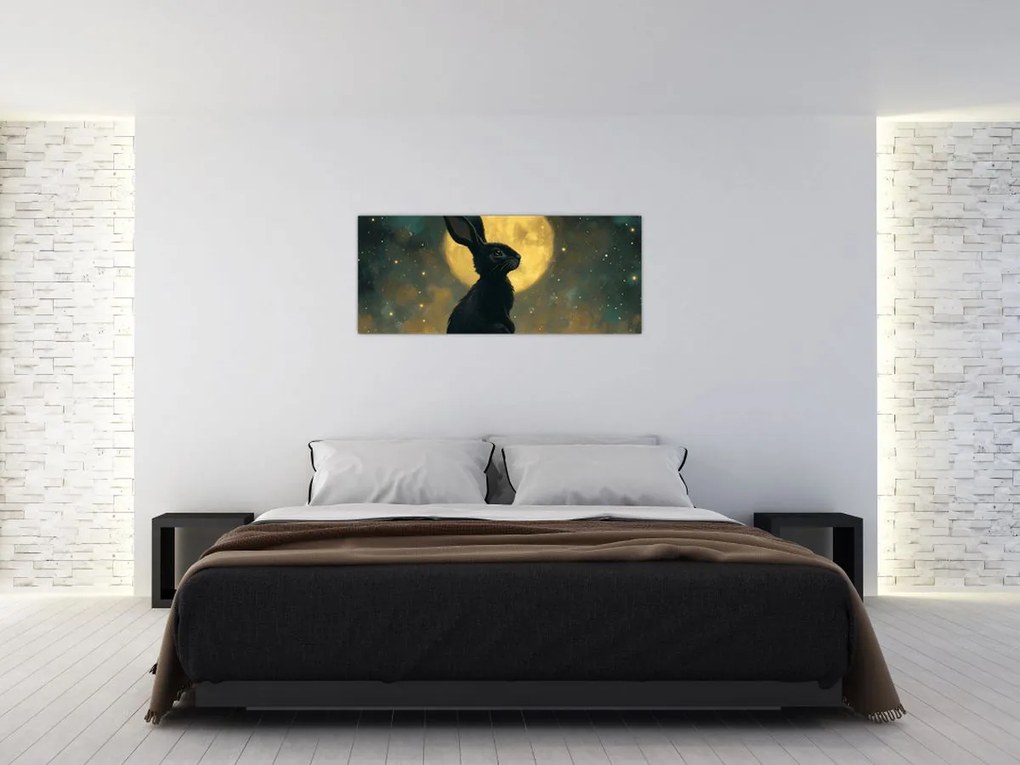 Kép - Nyúl és hold (120x50 cm)