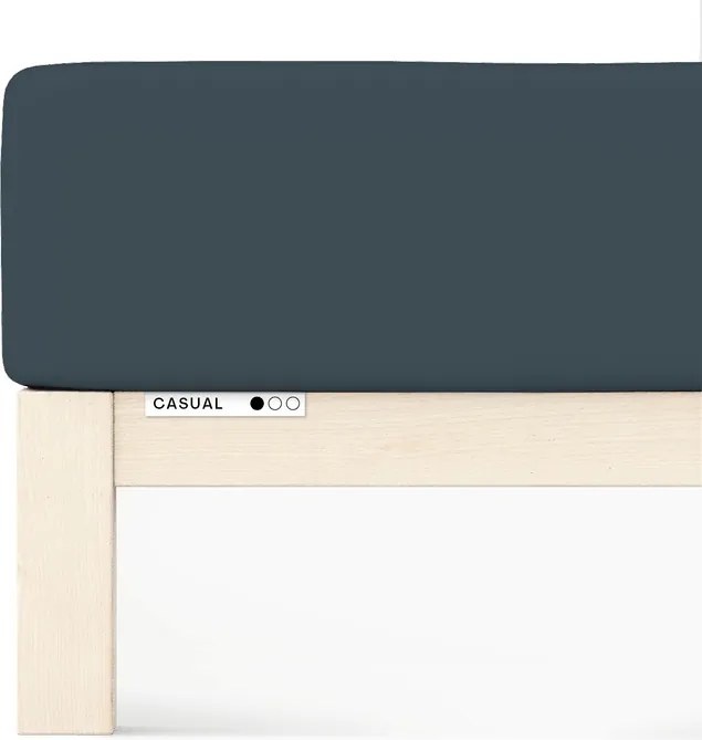 Schlafgut Casual lepedő 140x200 cm 160x200 Grey Deep 556