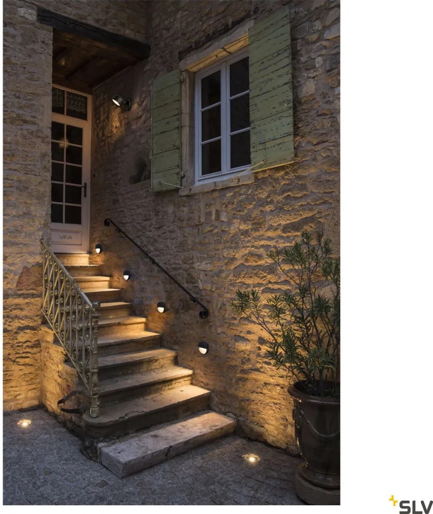 SPL1002868 DOWNUNDER Kültéri Falba Építhető Lámpa Antracit LED IP65