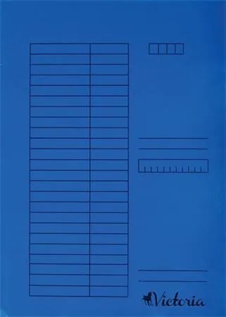 Gyorsfűző, karton, A4, VICTORIA OFFICE, kék (IDPGY04)
