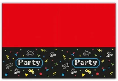 Gaming Party műanyag asztalterítő 120x180 cm