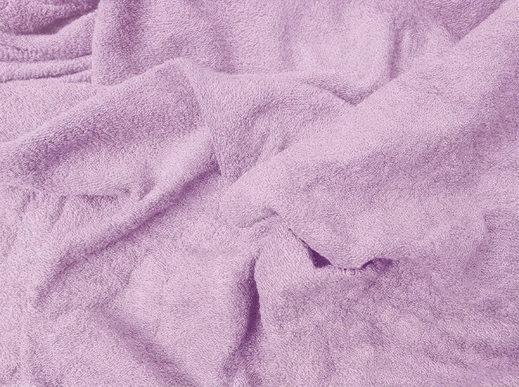 Frottír gumis lepedő PREMIUM lila-rózsaszín 160x200 cm