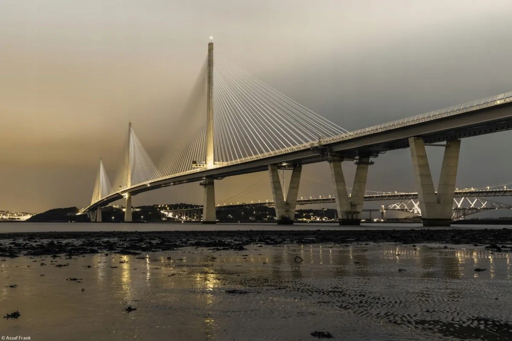 Poszter 30x20cm Queensferry Crossing híd, Assaf Frank