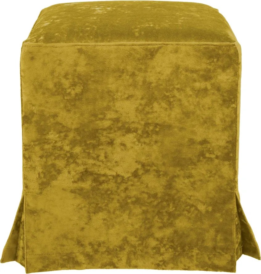 Cube H puff huzattal - E51 szövet - sárga R