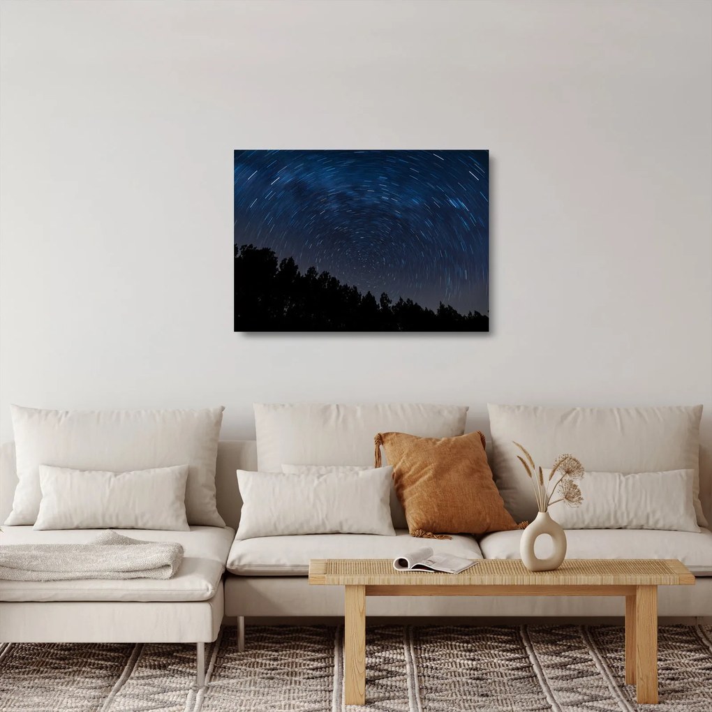 Éjszakai égbolt képe (üvegen) (70x50 cm)