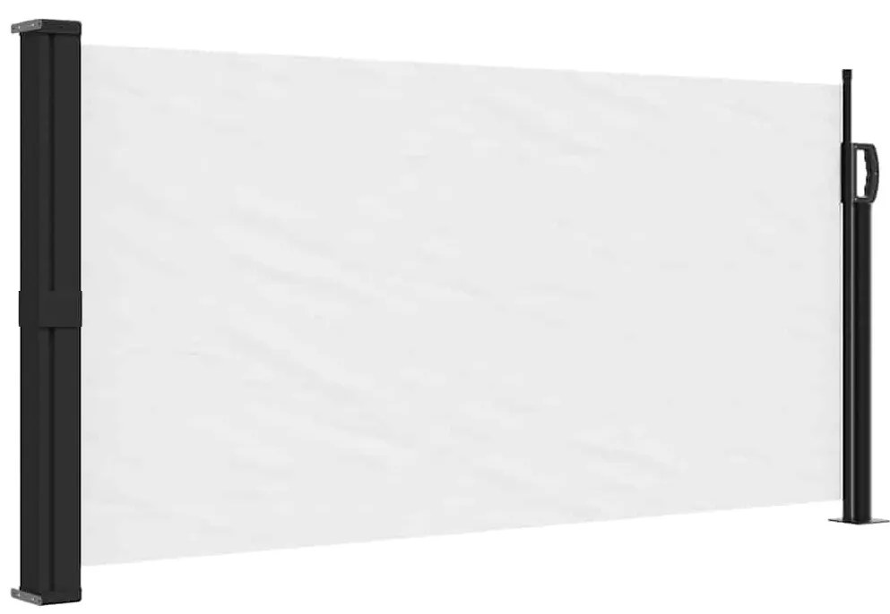 fehér behúzható oldalsó napellenző 100 x 500 cm