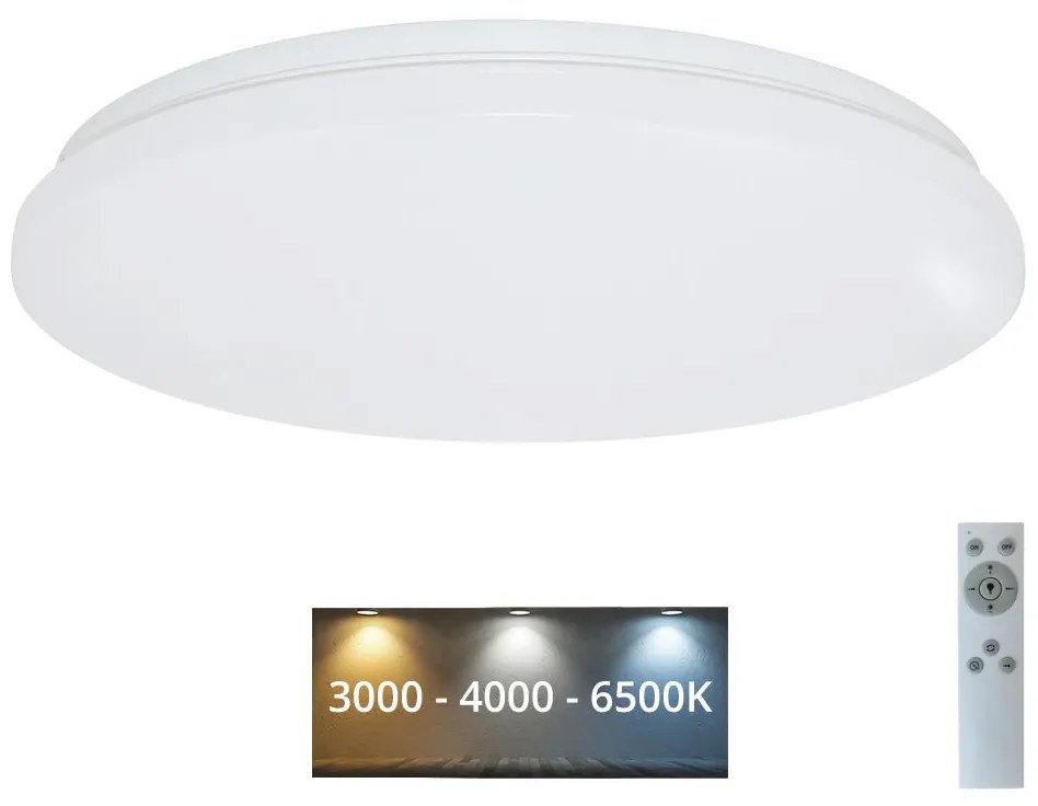 Brilagi - LED Dimmelhető mennyezeti lámpa OPAL LED/24W/230V 3000/4000/6500K + távirányító