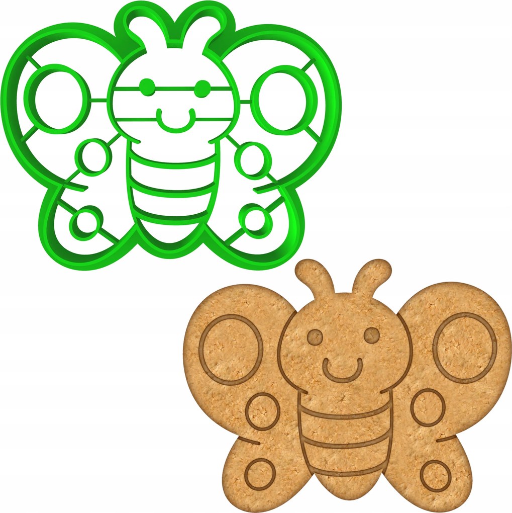 Húsvéti Forma Mézeskalács lyukasztó Húsvéti pillangó 8cm