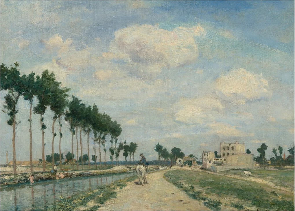 Kép - Johan Barthold Jongkind, The Towpath, reprodukciók (70x50 cm)