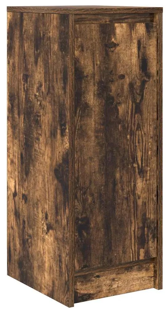 füstös tölgy színű szerelt fa tálalószekrény 29,5x34x76 cm