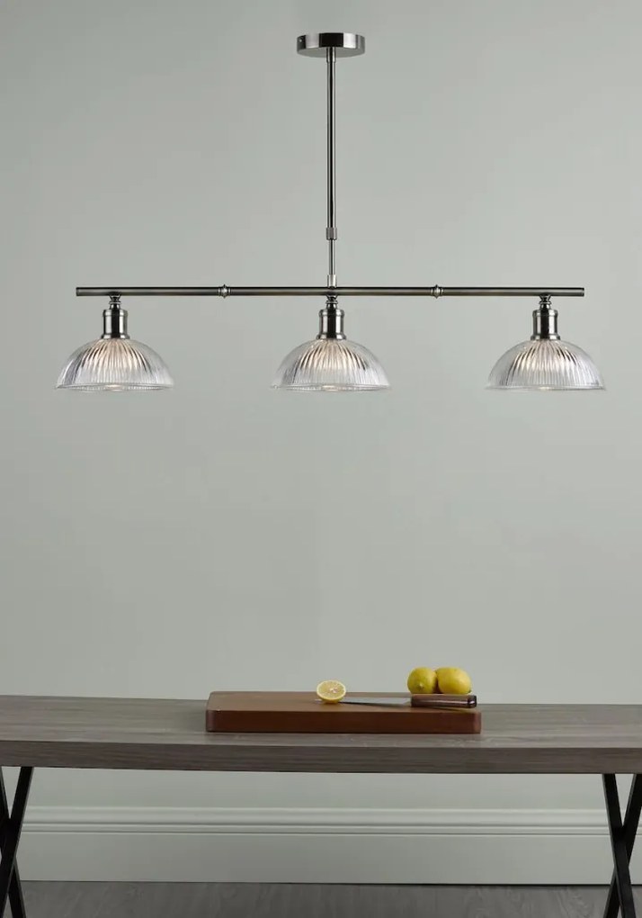 DAR LIGHTING DAR LIGHTING 0375 DARA Többágú Függesztett Lámpa Antik Sárgaréz, Átlátszó E14 IP20