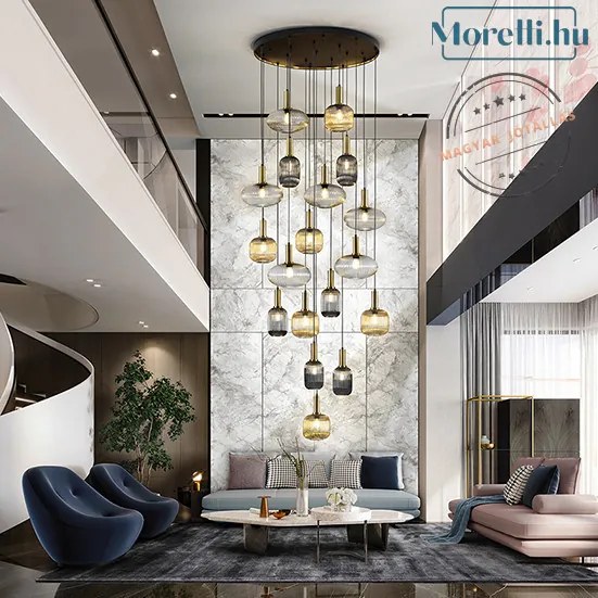 SCHULLER 225892D NORMA Többágú Függesztett Lámpa E27 IP20