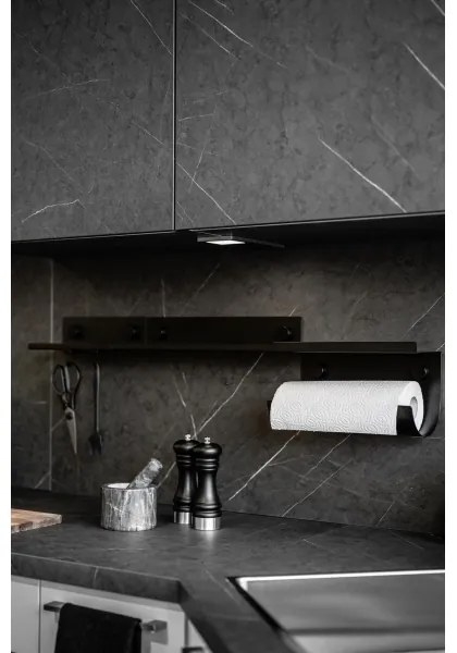 WENKO 71147800 - Polc JET 25x7,5 cm fekete