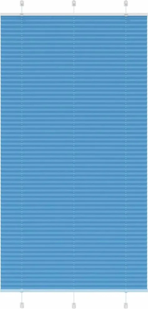 vidaXL pliszírozott redőny kék 105x200 cm Szövetszélesség 104,4 cm